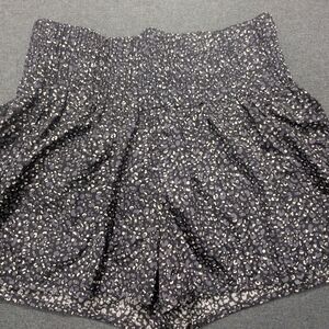 FP Movement by Free People High Waist Black and White Shorts